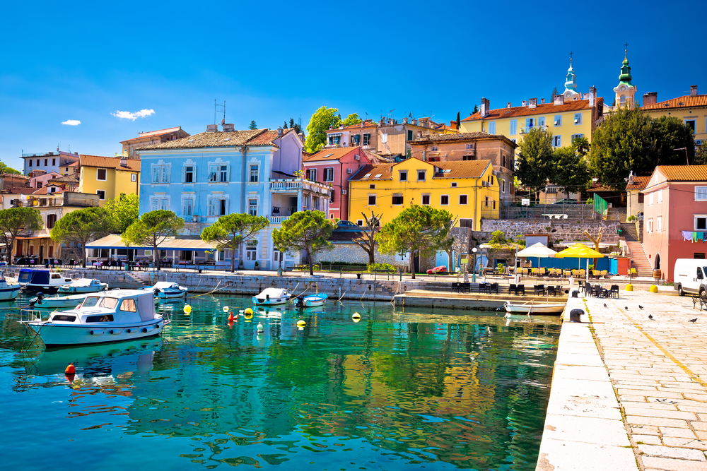 Fischerdorf Volosko in der Kvarner Bucht, Kroatien