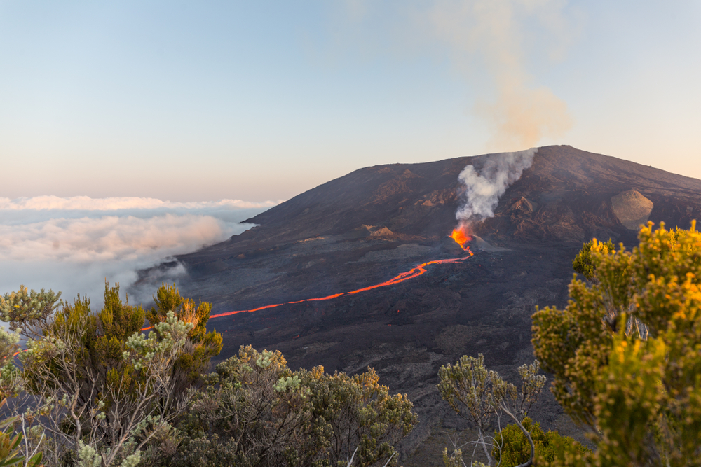 Vulkan Piton de la Fournaise auf La Réunion